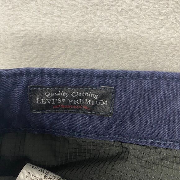 Levis Pants Mens 34x32 Blue Performance Stretch Comfort Mid Rise Straight Leg - Picture 2 of 14